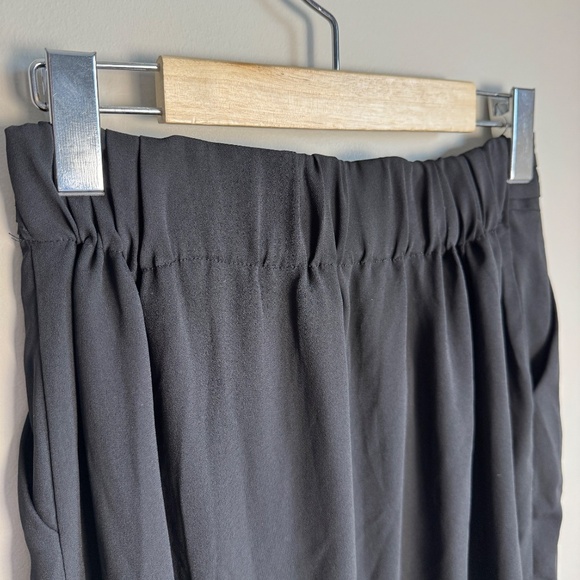 Loft 82 Women's Split‎ Wrap Front Midi Skirt Black Whimsigoth Witchy Festival - Picture 6 of 14